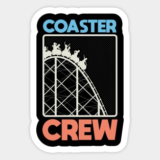 RollerCoaster Crew - Theme Park Fan Sticker
